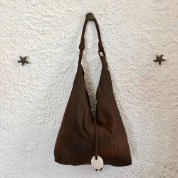 Shoulder Bag nappa marrone